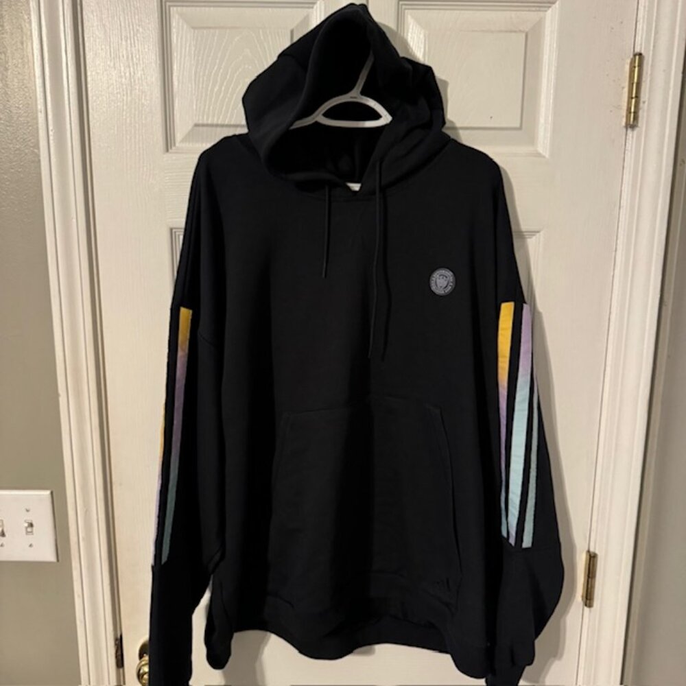 Adidas Men's Donovan Mitchell Pullover Hoodie Black 2XL XXL HB6760 NWT $75